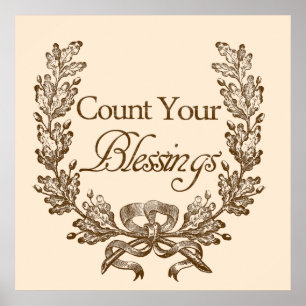 Tel je zegeningen poster