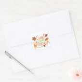 Tel je zegeningen vierkante sticker (Envelop)