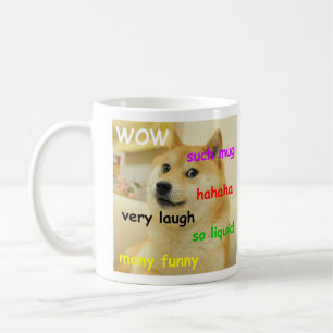 Tel mème Doge tellement chien Mugs Funny