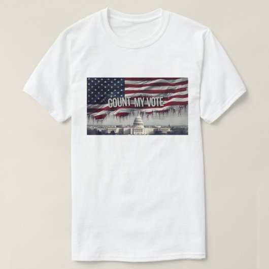 TEL MIJN STEM Mannen T-Shirt (Design voorkant)