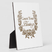 tel uw zegeningen typografie fotoplaat (Zijkant)