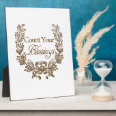 tel uw zegeningen typografie fotoplaat (Zijkant)