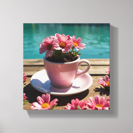 Tela Café da Manhã Canvas Afdruk (Voorkant)