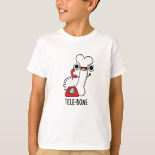 Tele-bone Grappig Bone Telefoon Pun T-shirt