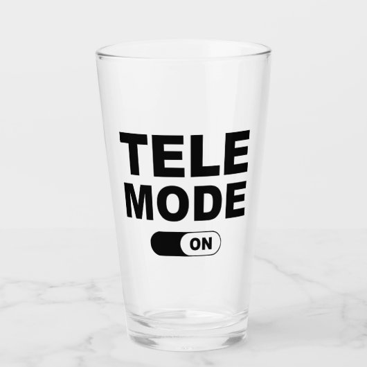 Tele-modus ingeschakeld glas (Voorkant)