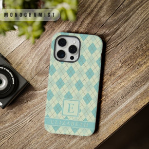 Télécase vert sarcelle pastel doux personnalisable