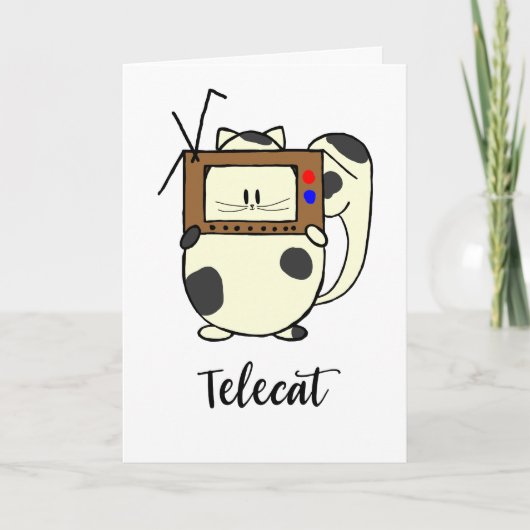 Telecat soit l'étoile de votre carte de voeux de (Devant)