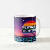 Téléchargé En Tant Que Moi-même Mug Pixel Fierté (Devant droit)