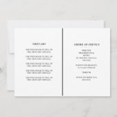 Téléchargeable Modèle du programme Célébration de  (Dos)