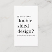 Téléchargement du carte de visite de votre concept (Dos)