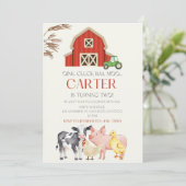 Téléchargement Instantané Barnyard Invitation Anni (Debout devant)