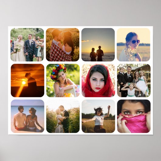 Télécharger douze photos poster arrière - plan bla (Devant)