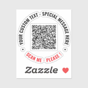 Téléchargez votre autocollant de code QR Ajoutez u