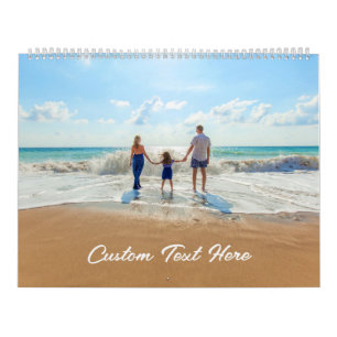 Téléchargez votre calendrier photo Cadeau Texte pe