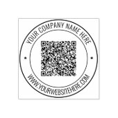Téléchargez votre code QR Tampon en caoutchouc ron (Impression)