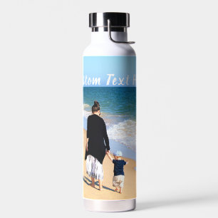 Téléchargez Votre Photo Bouteille d'Eau Texte Pers