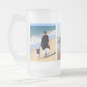 Téléchargez votre photo collage Mug en verre dépol