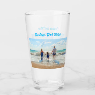 Téléchargez Votre Photo Verre Cadeau Texte Personn