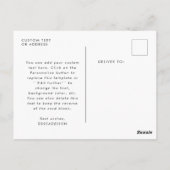 Téléchargez votre propre carte postale professionn (Dos)