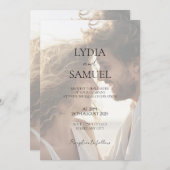 Téléchargez votre propre faire-part de mariage pho (Devant / Derrière)