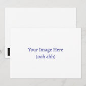 Téléchargez votre propre invitation personnalisée (Devant / Derrière)