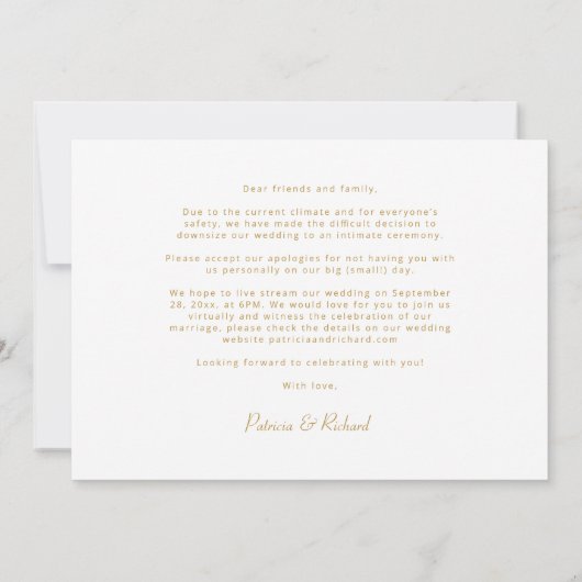 Télédimensionner le Mariage Faire-part Cute 3 Phot (Dos)