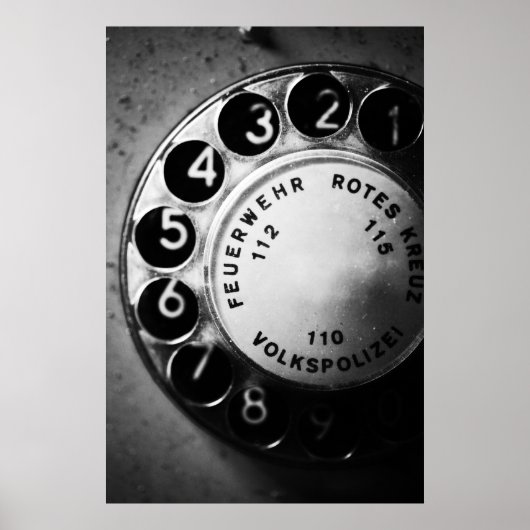 Telefon Wählscheibe Poster (Voorkant)