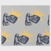 Telefonische communicatie cadeaupapier (Vlak)