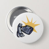 Telefonische communicatie ronde button 7,6 cm (Voorkant /achterkant)