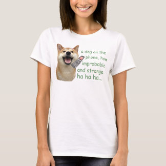 Telefonische honden t-shirt