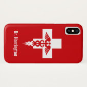 Telefonische medische Professionele Aangepaste Naa Case-Mate iPhone Case (Achterkant (horizontaal))