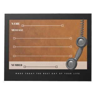 Telefoon Bericht Secretaris Memo Pads Notitieblok