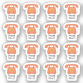 Telefoon Bill Planner Utility Bill Tracker Planner Sticker (Voorkant)