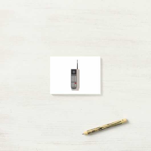 Telefoon cel Retro Post-it® Notes (Op bureau)
