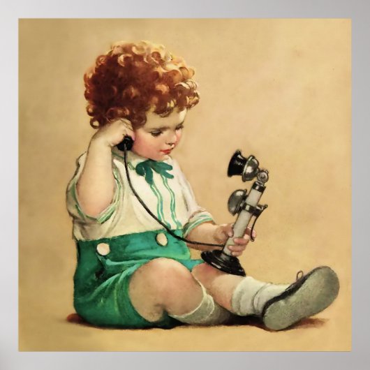 Telefoon door Jessie Willcox Smith Poster (Voorkant)