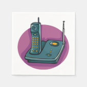 Telefoon en antwoordapparaat Papieren servetten (Voorkant)