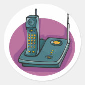 Telefoon en antwoordapparaat Stickers (Voorkant)