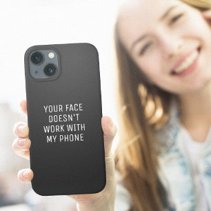 Telefoon Face ID Grappig iPhone 13 Hoesje