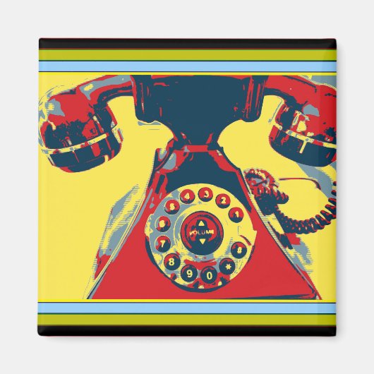 Telefoon Retro Magneet (Voorkant)