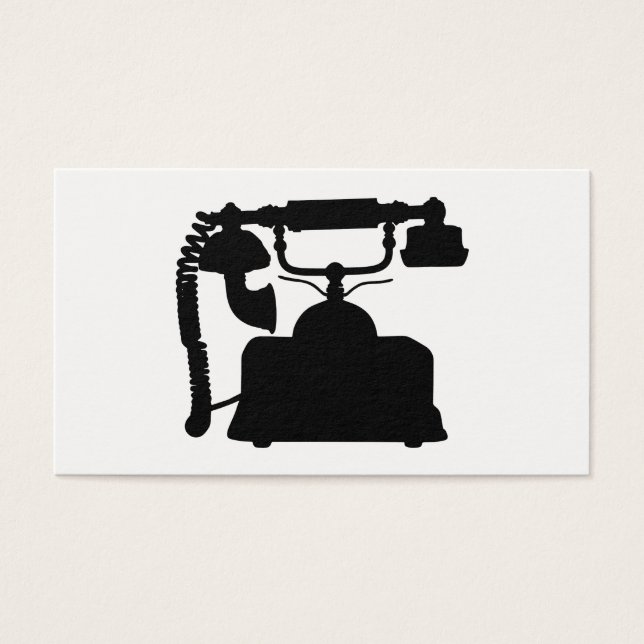 Telefoon Silhouet Visitekaartje (Voorkant)