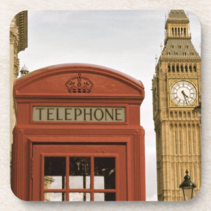 Telefoonbus en toren van Big Ben Drankjes Onderzetter