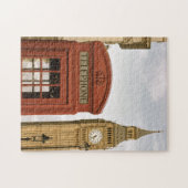 Telefoonbus en toren van Big Ben Legpuzzel (Horizontaal)