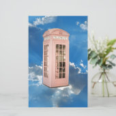 telefooncel briefpapier (Staand voorkant)