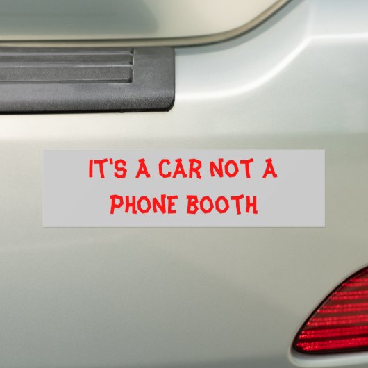 telefooncel bumpersticker (Op auto)