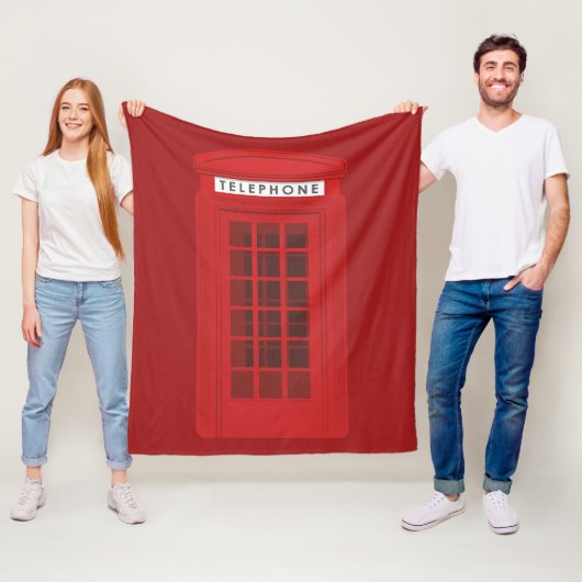 Telefooncel Fleece Deken (In situ)