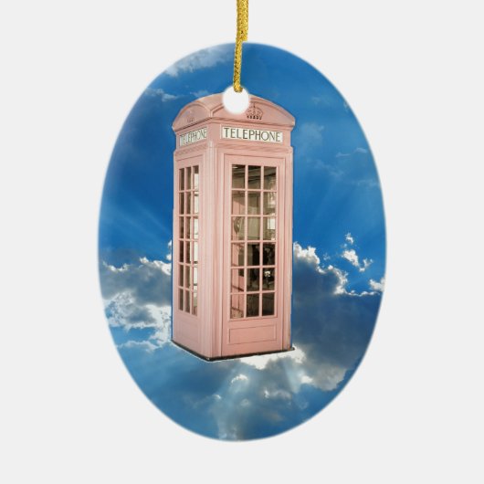 telefooncel keramisch ornament (Voorkant)