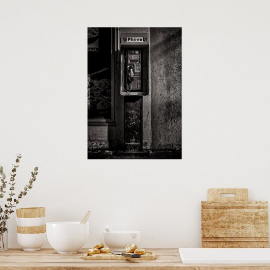 Telefooncel nr. 9 poster (Keuken)