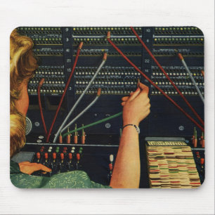 Telefooncentrale, Vintage bedrijven Muismat