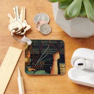 Telefooncentrale, Vintage bedrijven Sleutelhanger