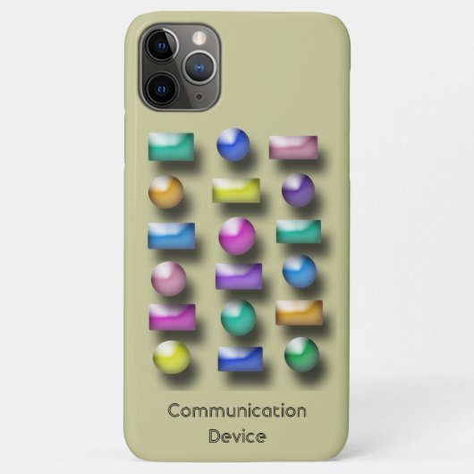 Telefoondraagtas - Drie dimensionale Buttonnen Case-Mate iPhone Case (Achterkant)